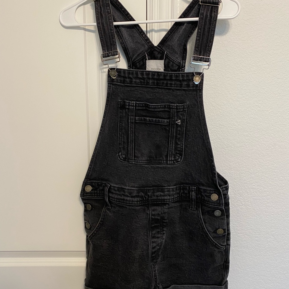 Levi's Black Denim Overalls - Picture 1 of 5
